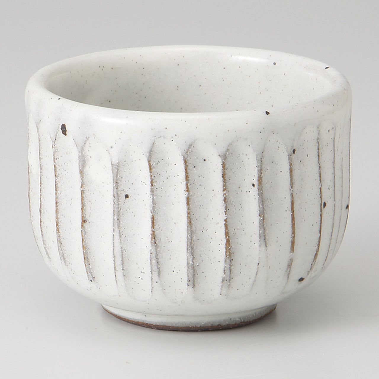 粉引削ぎ目 湯呑(小) 7.2×5.2cm 180cc