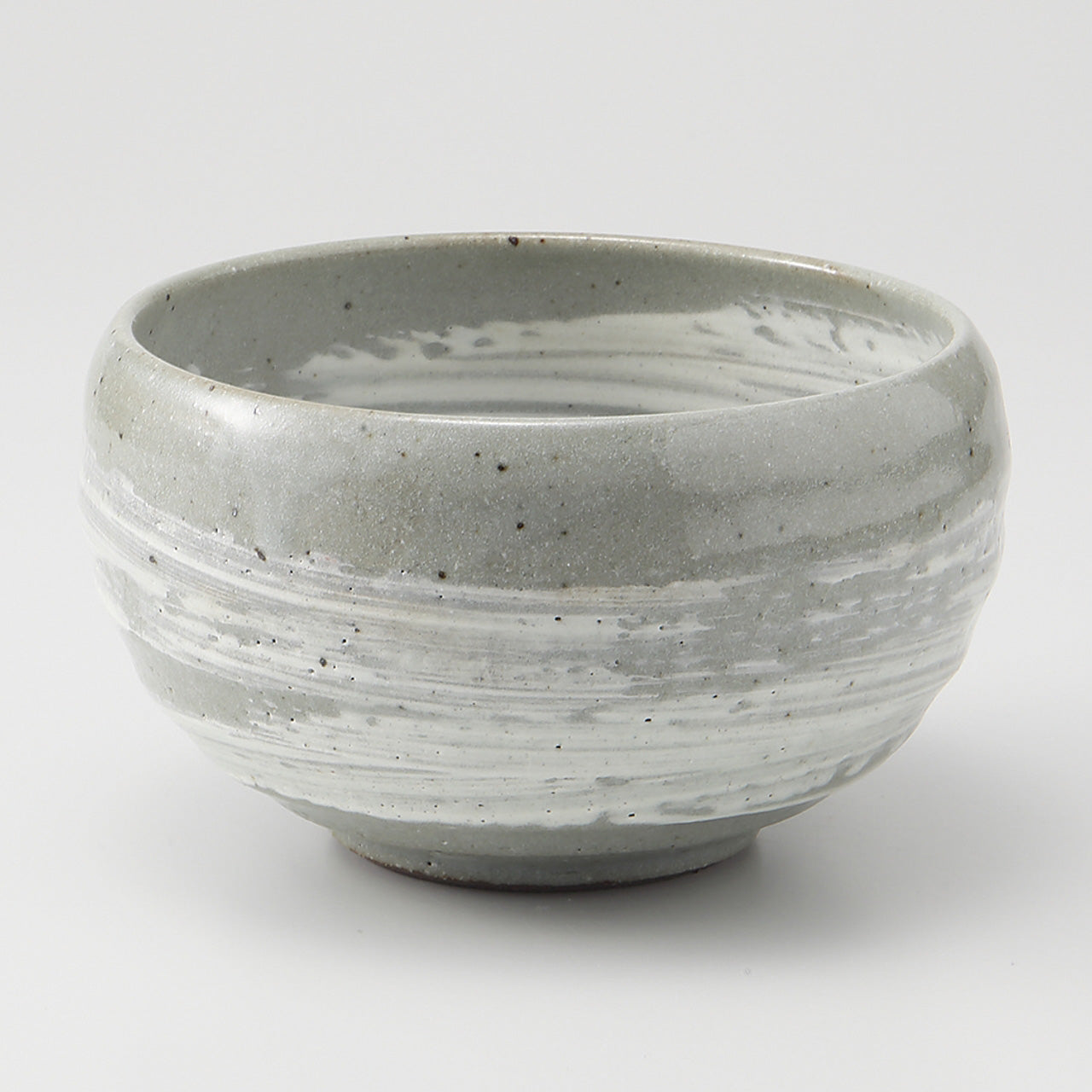 粉引刷毛目 4.5寸粥碗 13.5×8.5cm