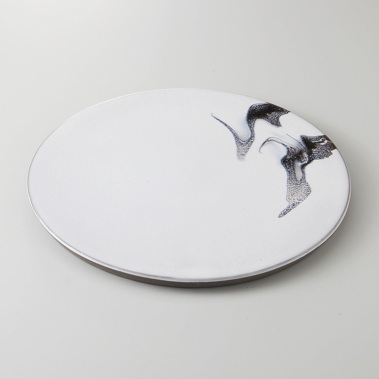 墨流し 丸皿 25×1.3cm