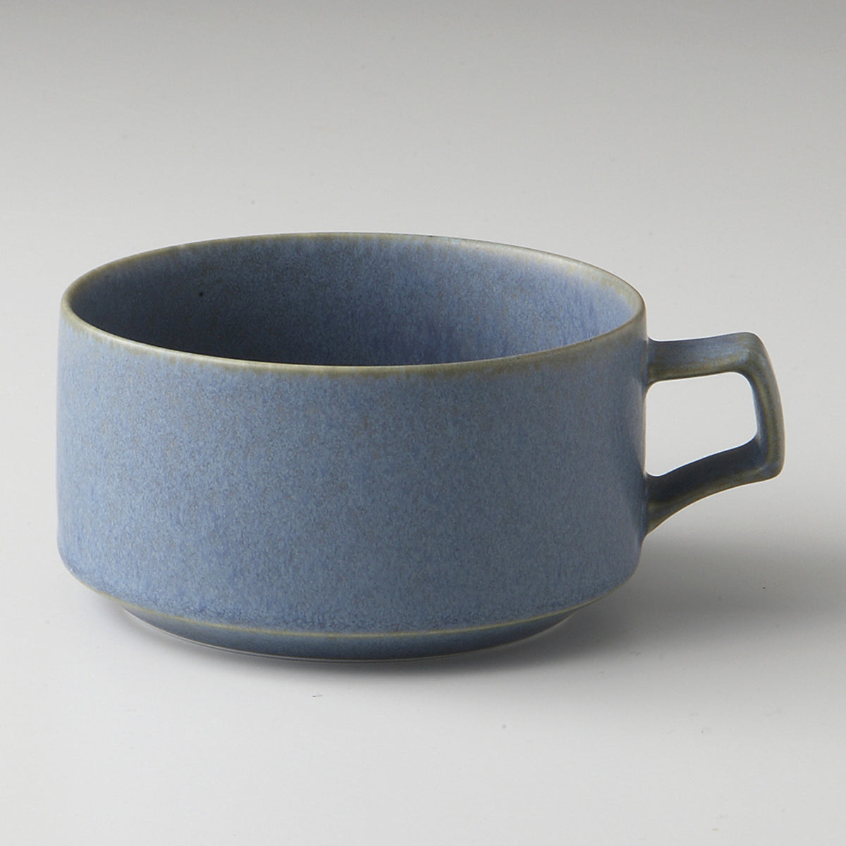 窯変ブルー スープ 12×14.5×6.3cm 550cc