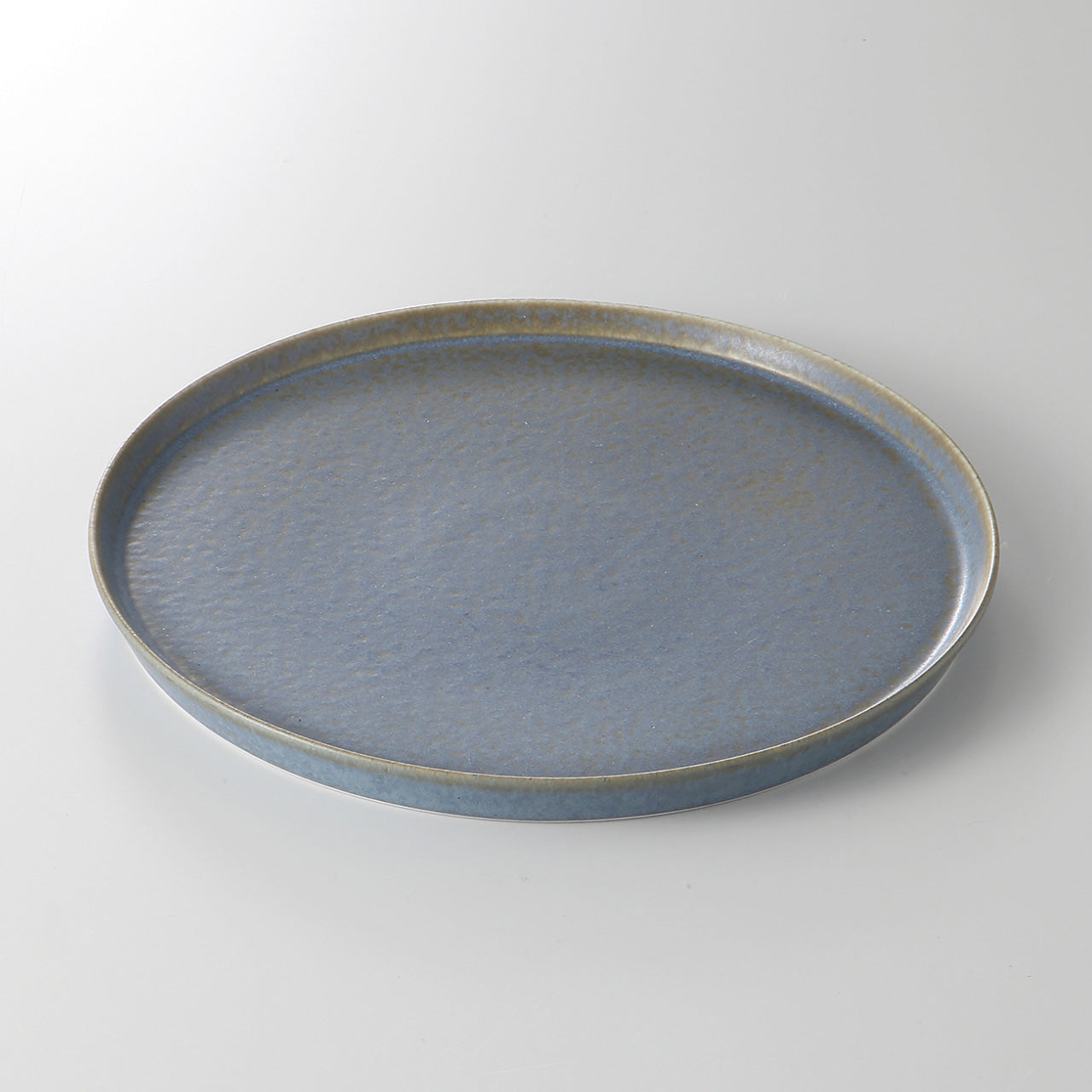 窯変ブルー 丸皿S 17.1×1.6cm