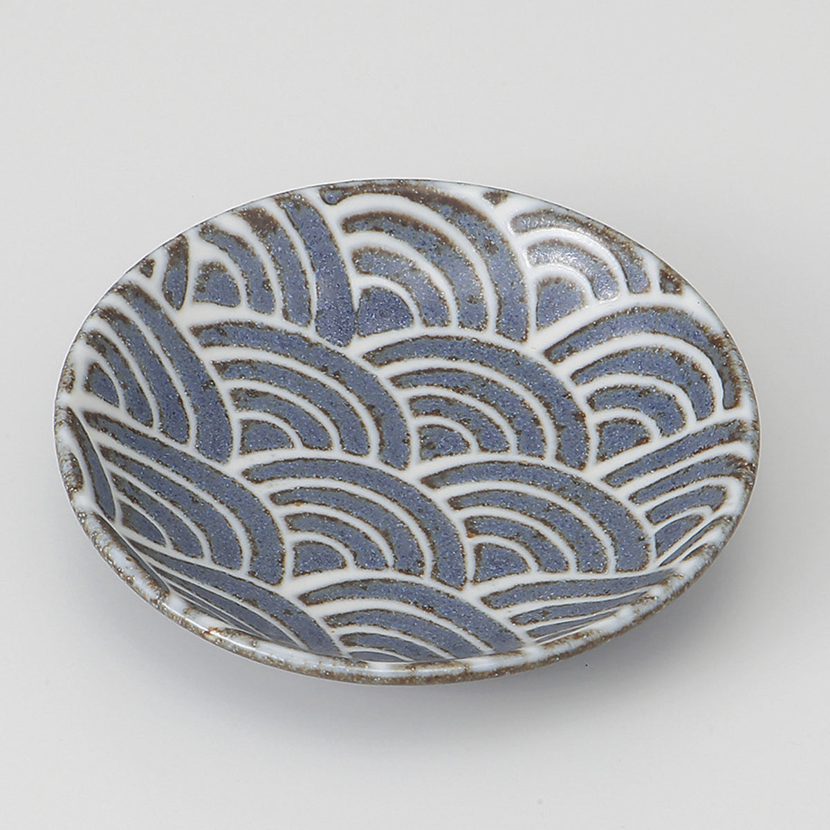 嵐山波 3.3丸皿 10×2cm