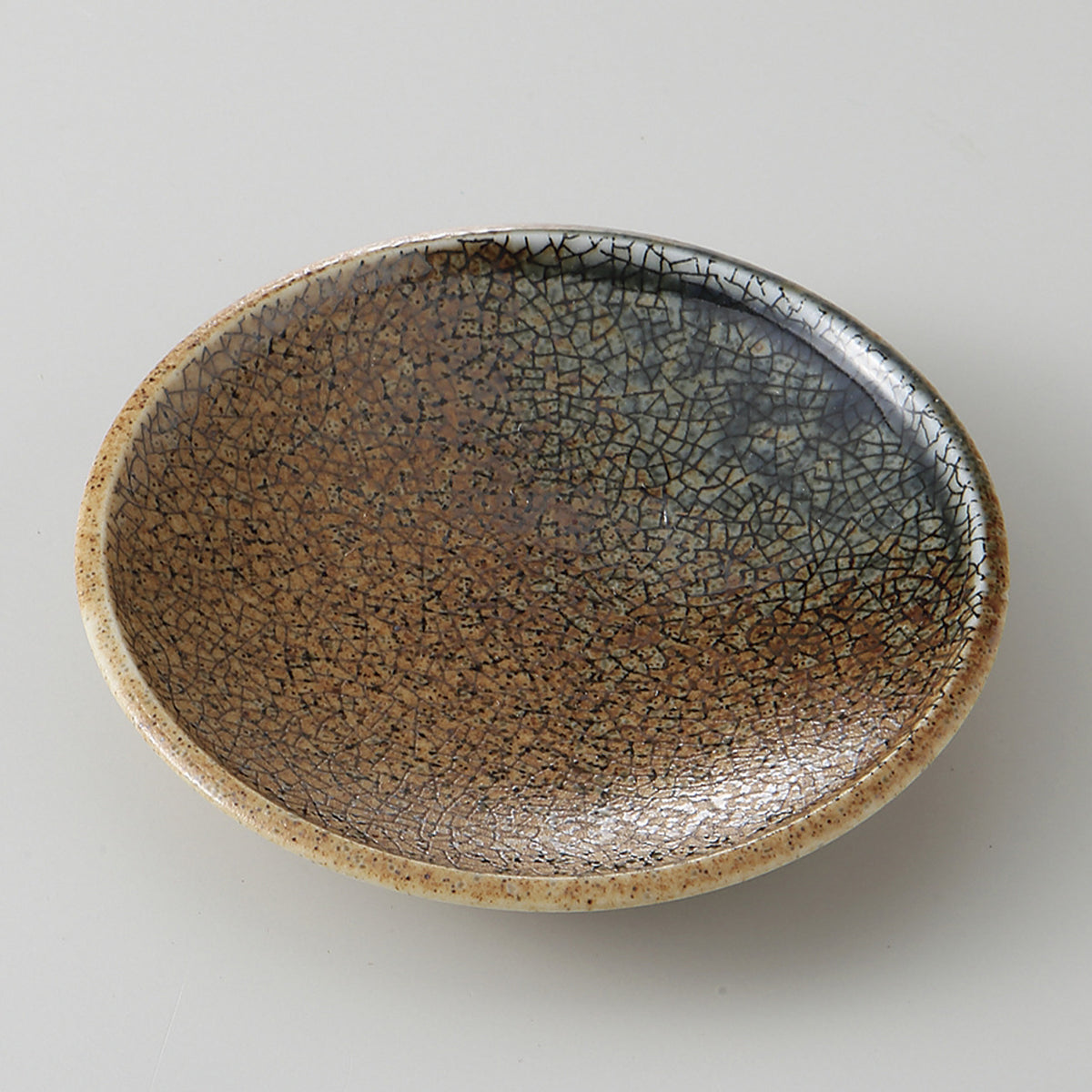 藍流し 3.0皿 9.9×1.5cm