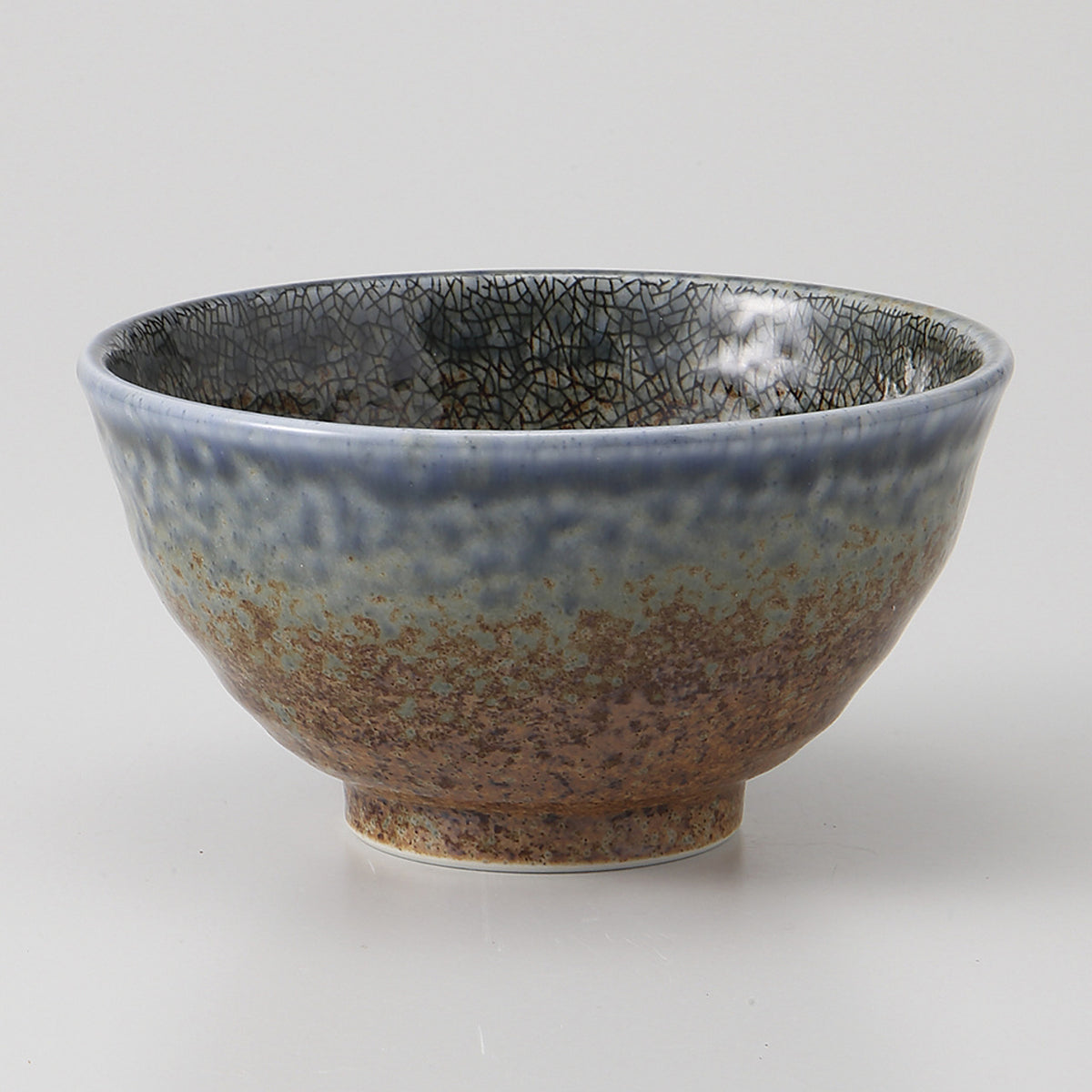 藍流し めし碗 11.8×6.5cm