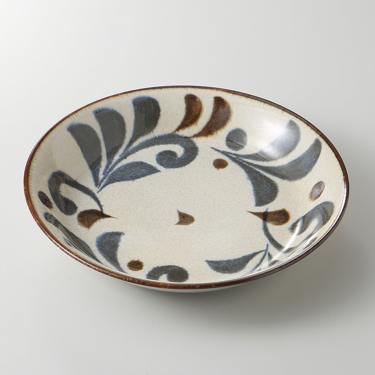 琉球唐草 7.0深皿 22×4cm