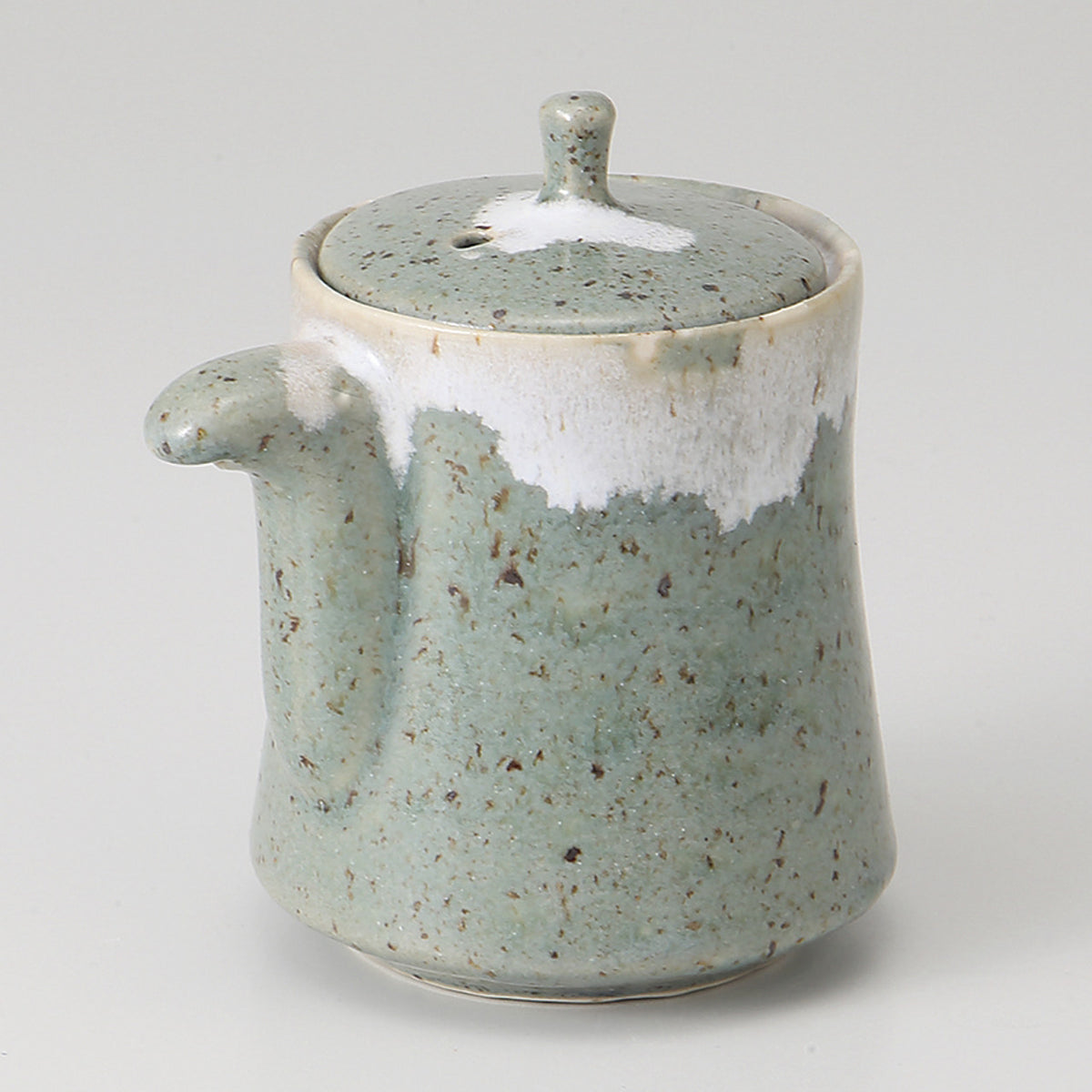 緑灰白流し 汁次 8.5×6.3×10cm