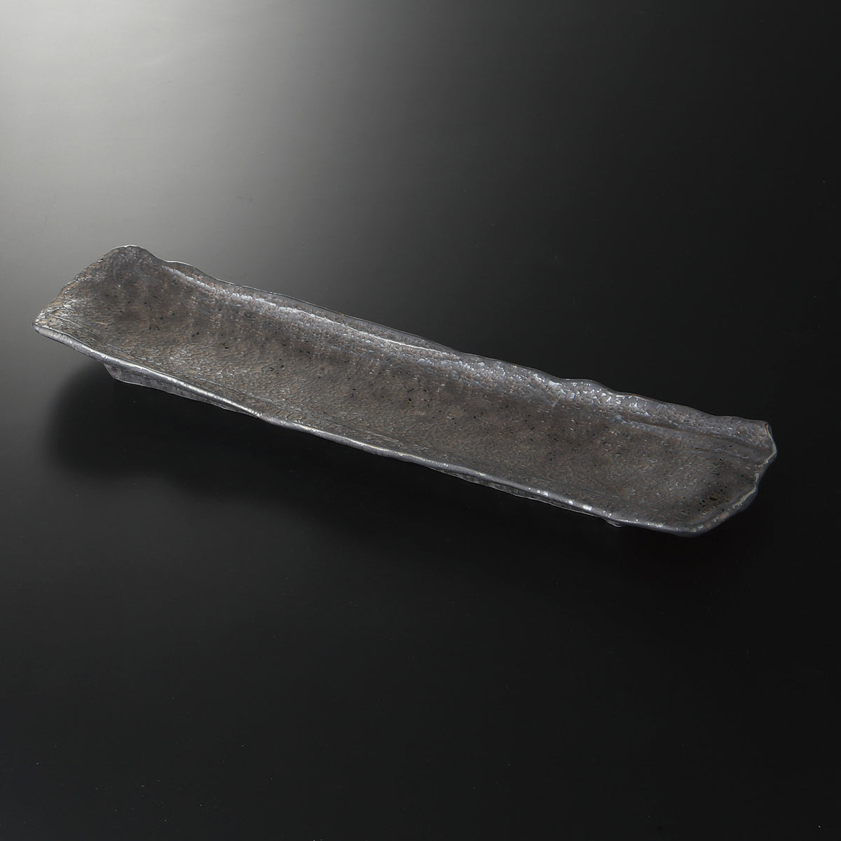 熔岩流 尺3寸長皿 41.8×10.3×3.5cm
