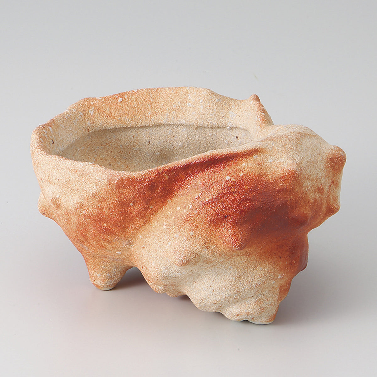 火だすき 巻貝鉢 14.2×12.7×8.7cm