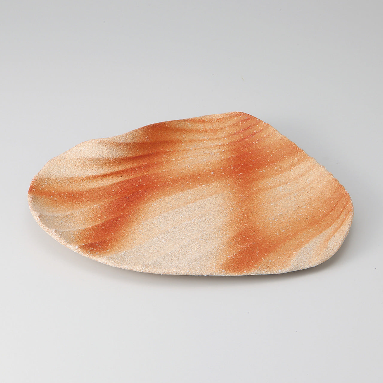 火だすき 波打皿 26.5×21.8×4cm
