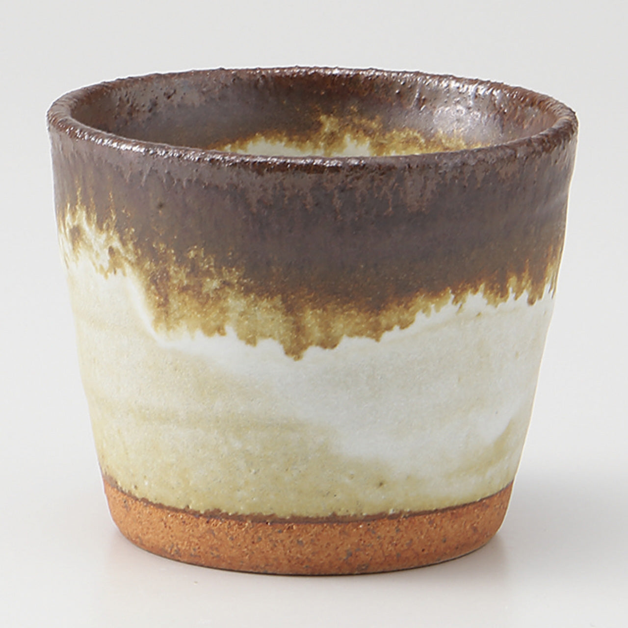 渕錆白唐津 そば千代口 8.5×6.8cm