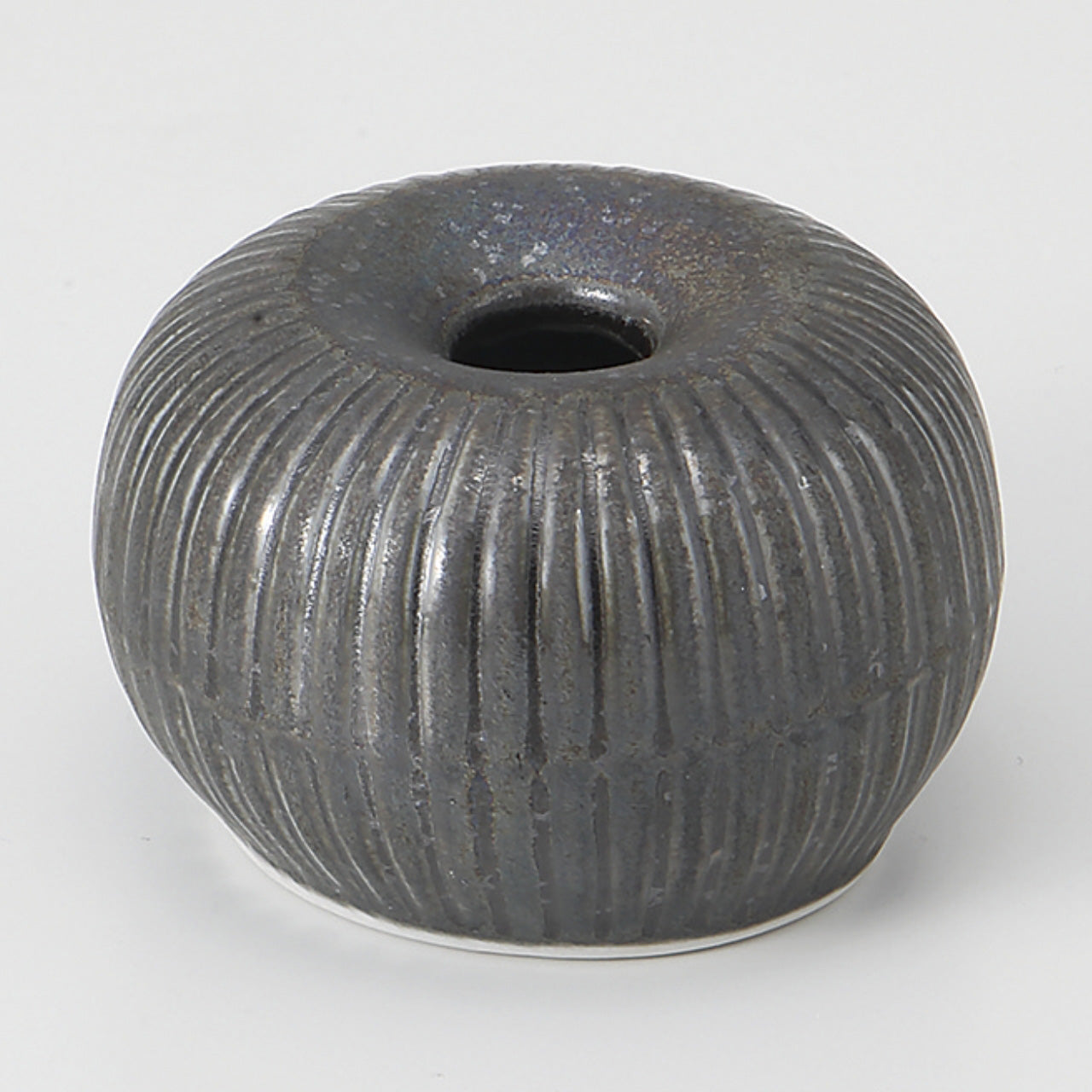 団子型茶筅直し 窯変銀 4×6cm