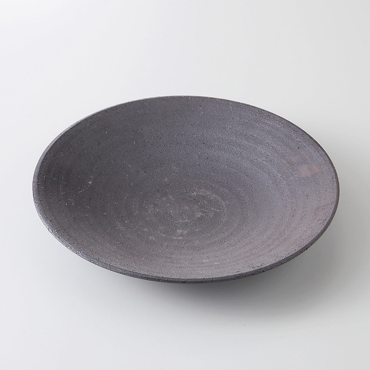 黒吹き焼締 マルチ皿 15×2.3cm