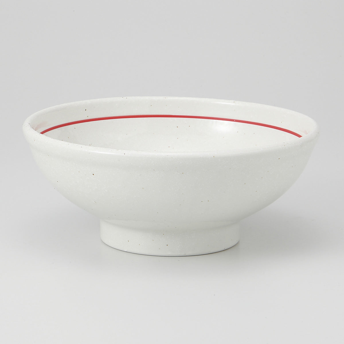 粉引赤ライン 玉渕20cm丼 20.6×8.4cm 1400cc