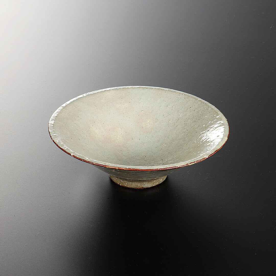 黄土粉引 反4.5鉢 [ 小鉢・中鉢 ] 14.2x4.6cm