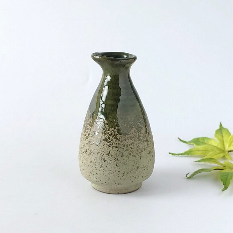 若草織部 小徳利 [ 酒器・徳利・ぐい吞み ] 6.9×12cm 約160cc