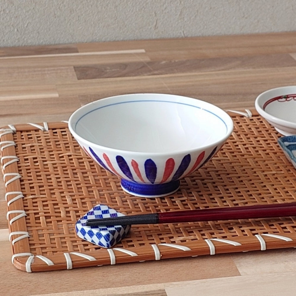 二色十草 茶碗