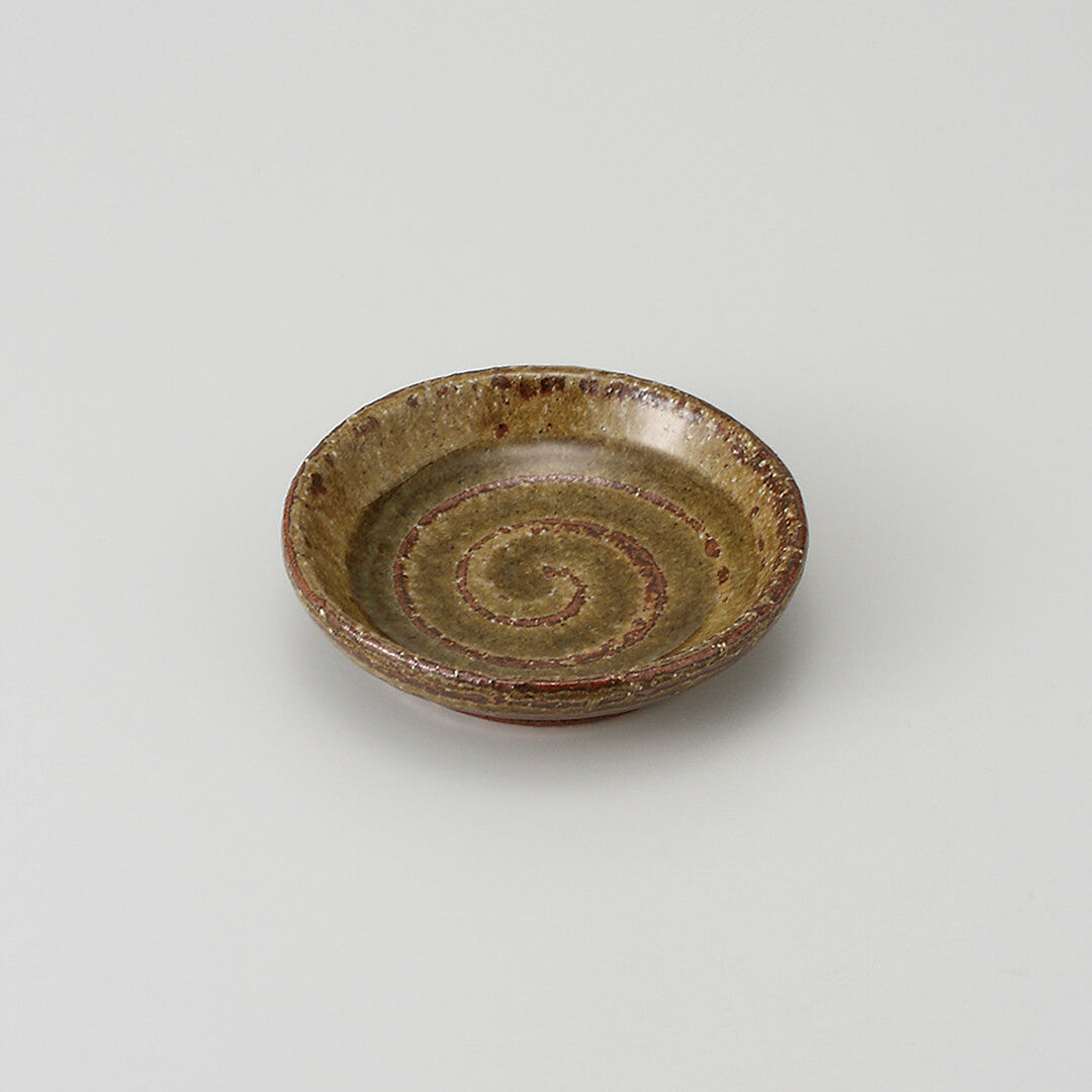 灰釉 3.0皿 [ 小皿・豆皿 ] 9.2x2.2cm