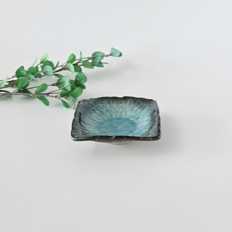 流泉 角小皿 [ 小皿・豆皿 ] 11x3cm