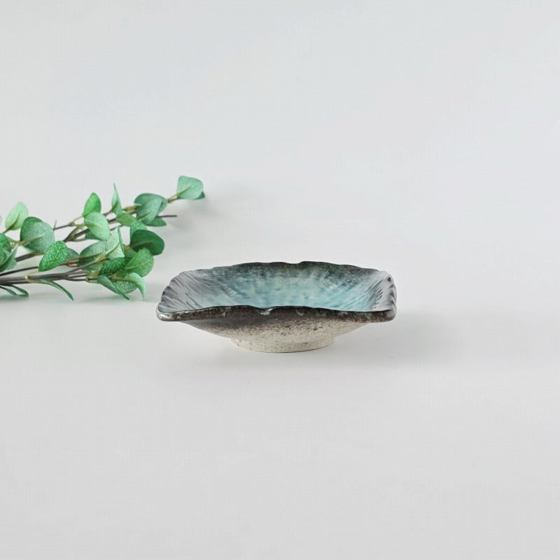 流泉 角小皿 [ 小皿・豆皿 ] 11x3cm
