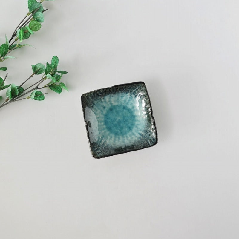 流泉 角小皿 [ 小皿・豆皿 ] 11x3cm