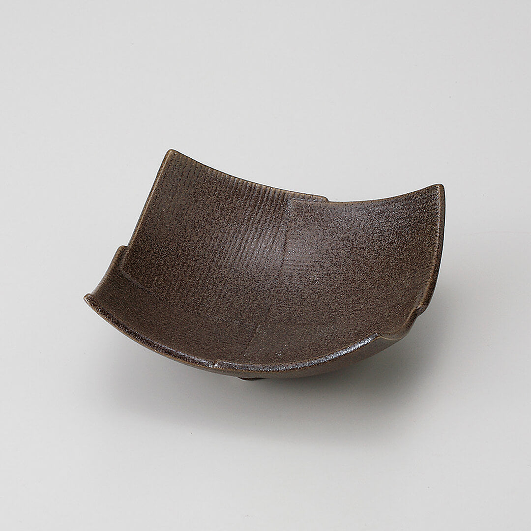 黒伊賀市松 正角皿 [ 小鉢・中鉢 ] 14×14×5.5cm