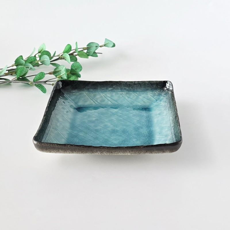 流泉 正角深皿 [ 向付 ] 17.0x3.2cm