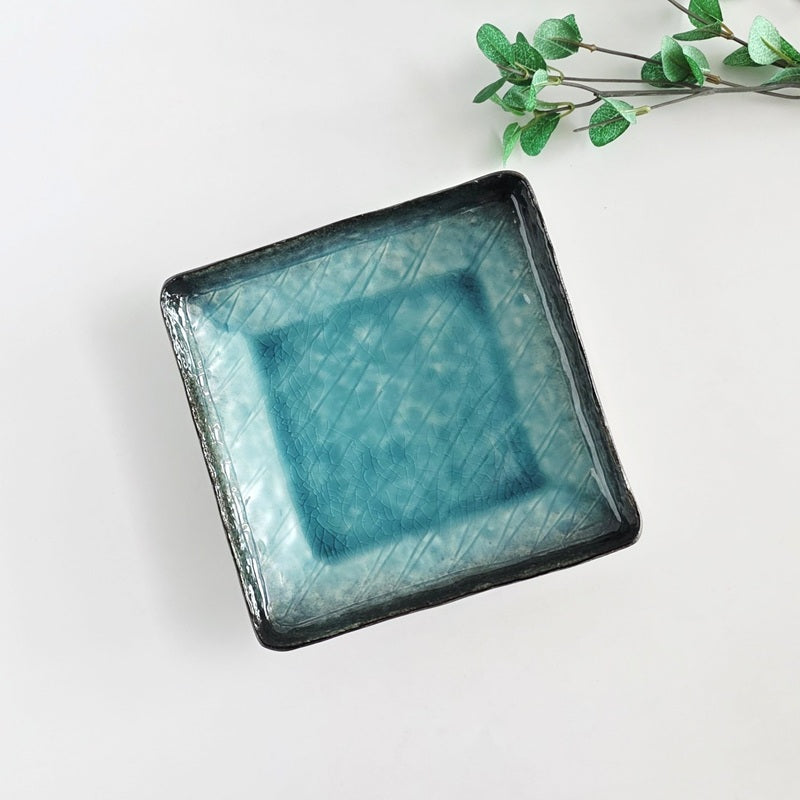 流泉 正角深皿 [ 向付 ] 17.0x3.2cm