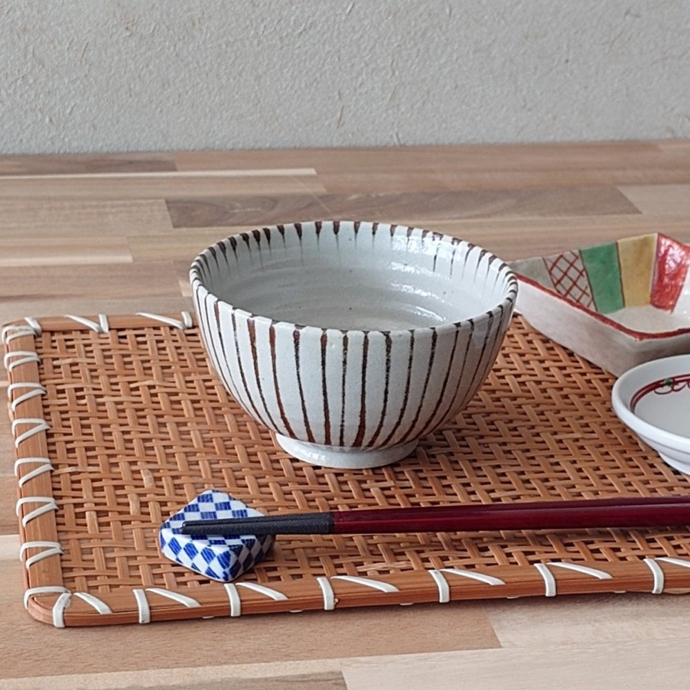 麦わら手 茶碗