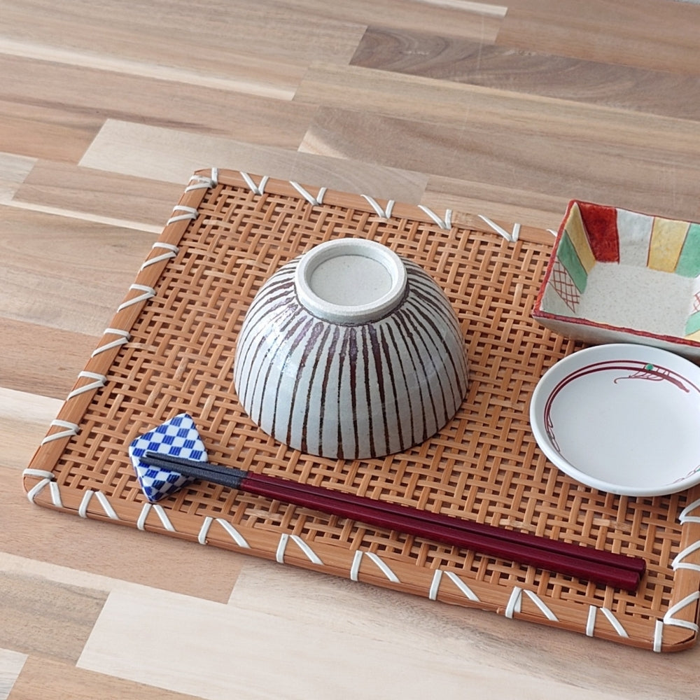麦わら手 茶碗 [ 茶碗・飯丼 ] 11.1x6.3cm