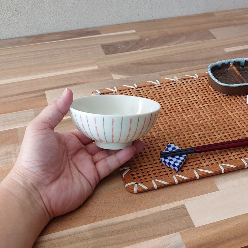 波線十草 茶碗 [ 茶碗・飯丼 ] 11.3x5cm