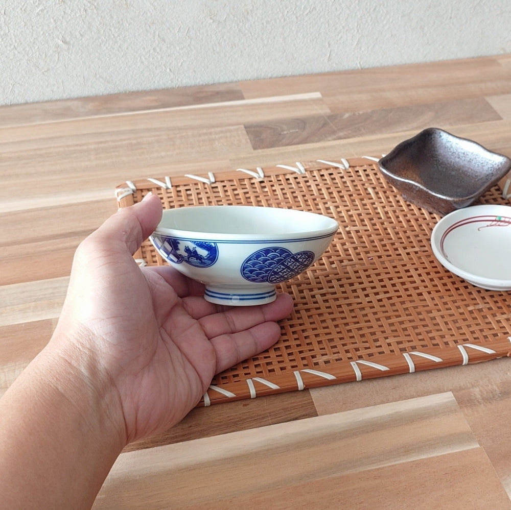 丸紋山水 六兵衛中平 [ 茶碗・飯丼 ] 12x4.9cm