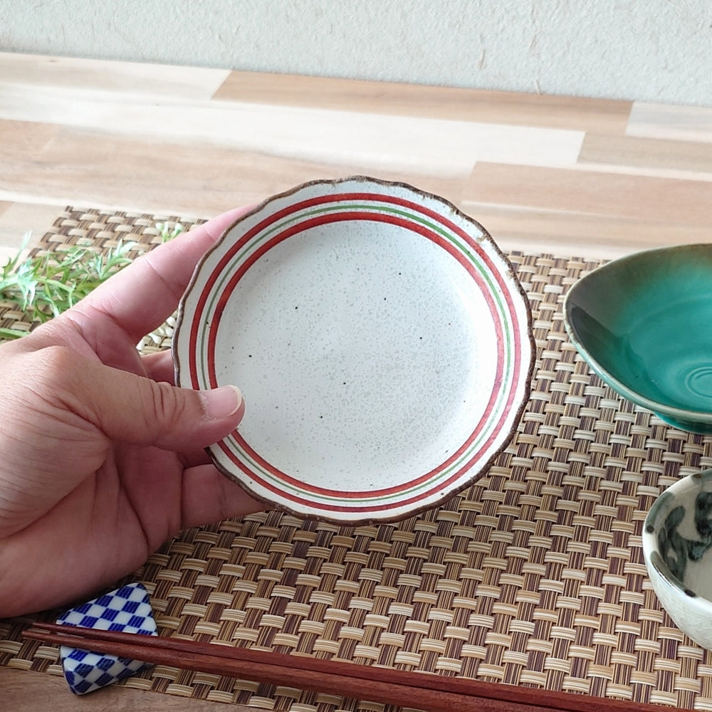 駒彩 波渕4.0皿 [ 小皿・豆皿 ] 12.5cm