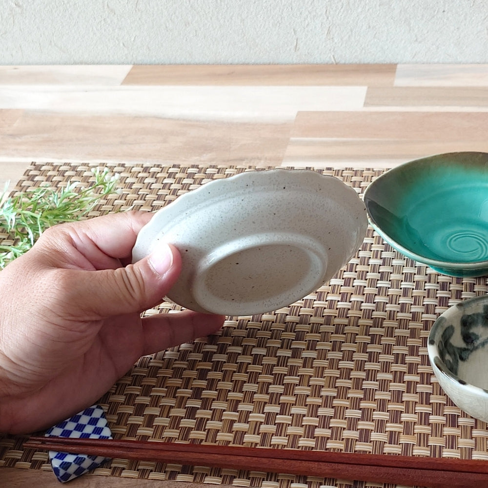 駒彩 波渕4.0皿 [ 小皿・豆皿 ] 12.5cm