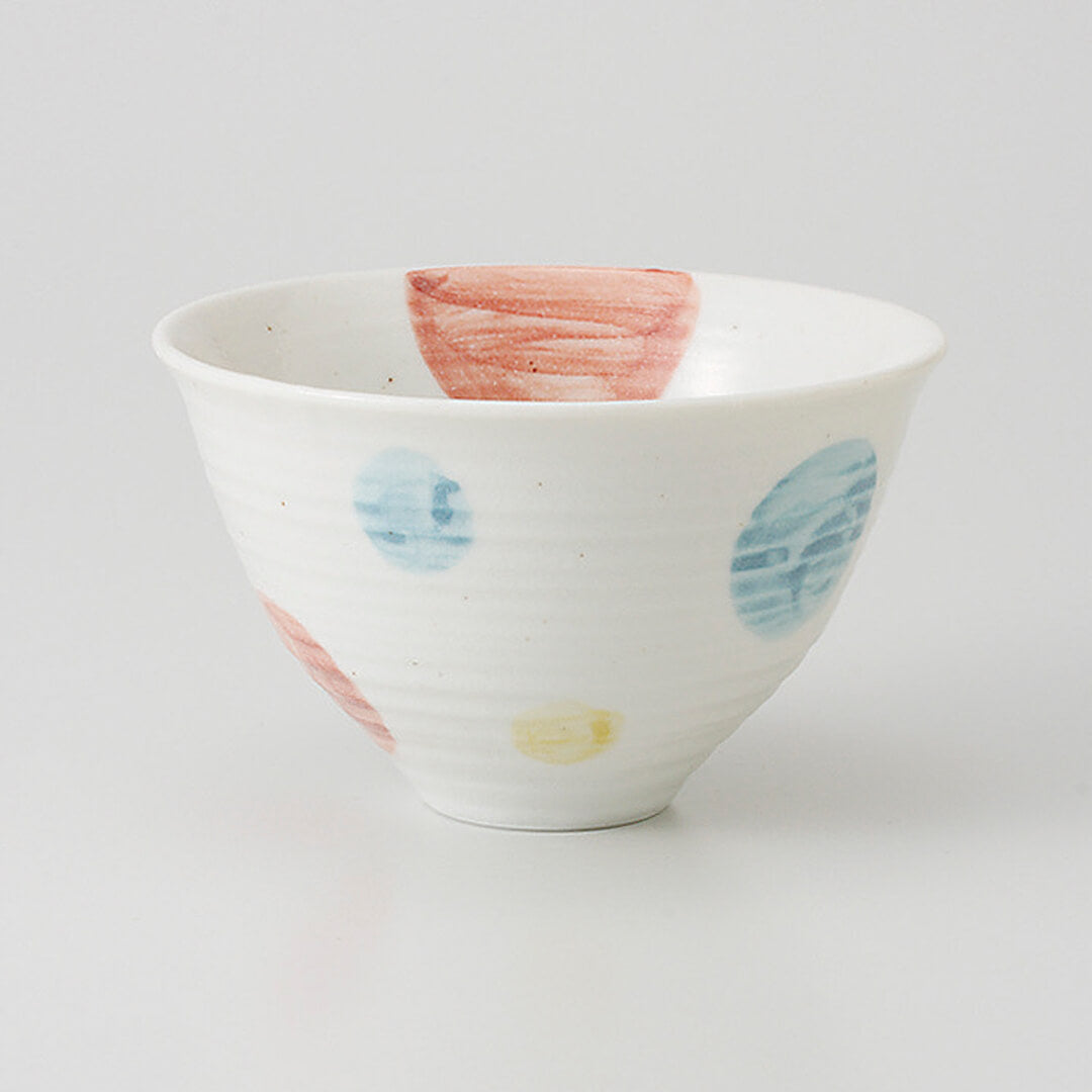 白志野水玉 飯碗 [ 碗・小丼 ] 12.9x8cm