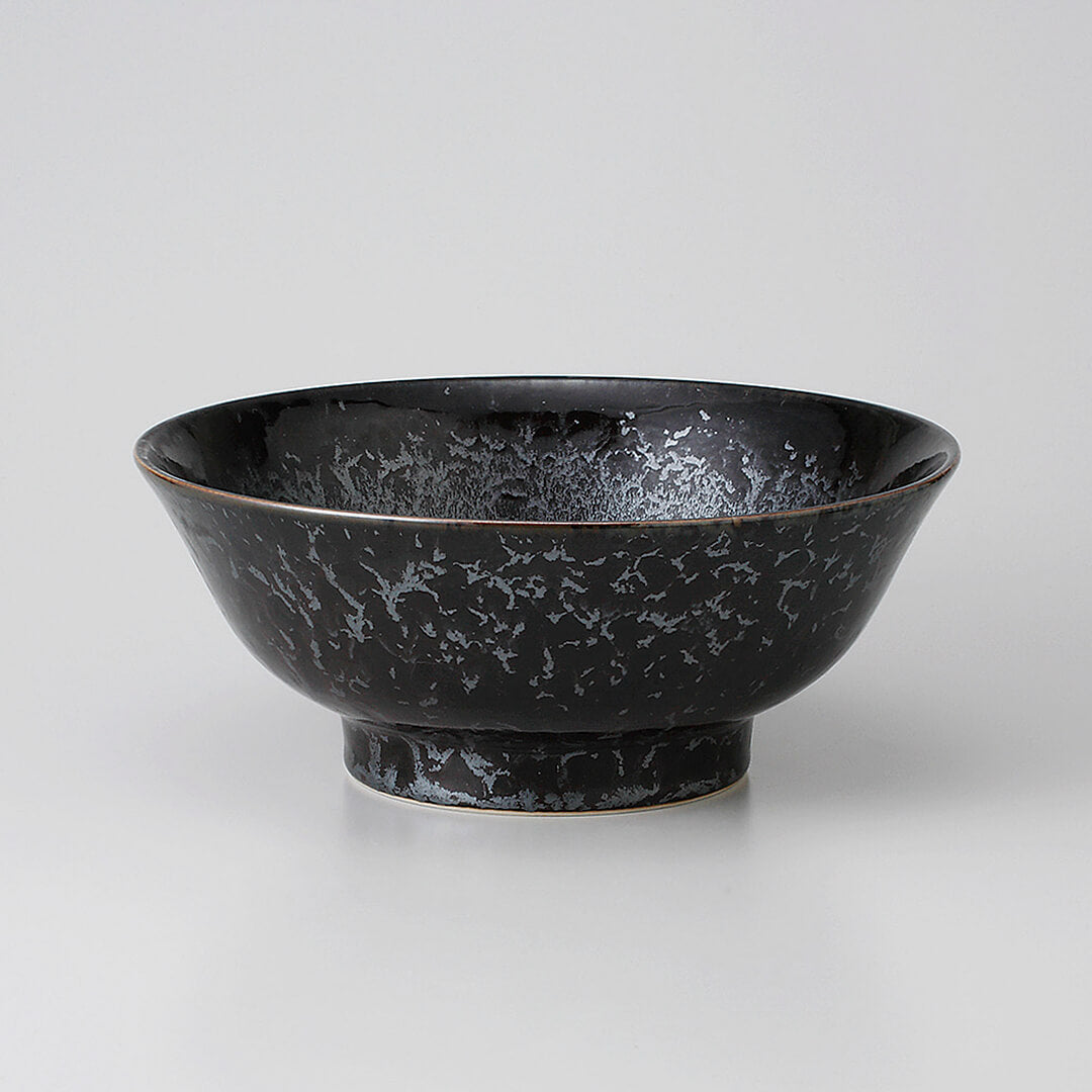 黒真珠 6.8反高台丼 [ 丼 ] 21.2x8.6cm