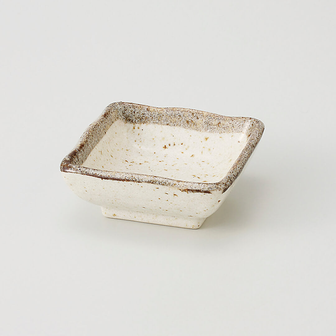 錆唐津 角豆皿 [ 珍味・千代口 ] 7.3x3.0cm