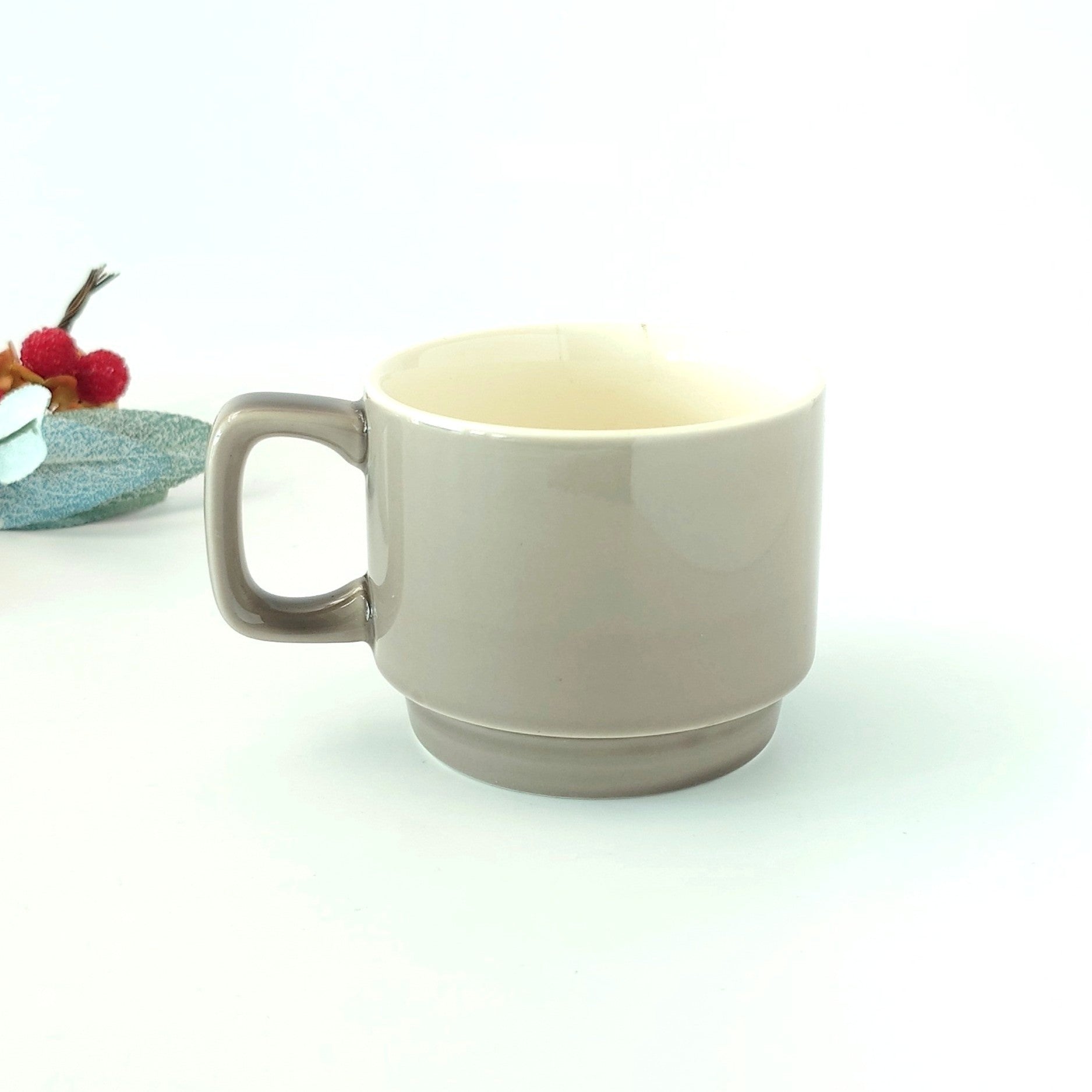 メルトグレー スタックコーヒーカップ [ マグ・スープカップ ] 11.3x8.4x7cm 250cc