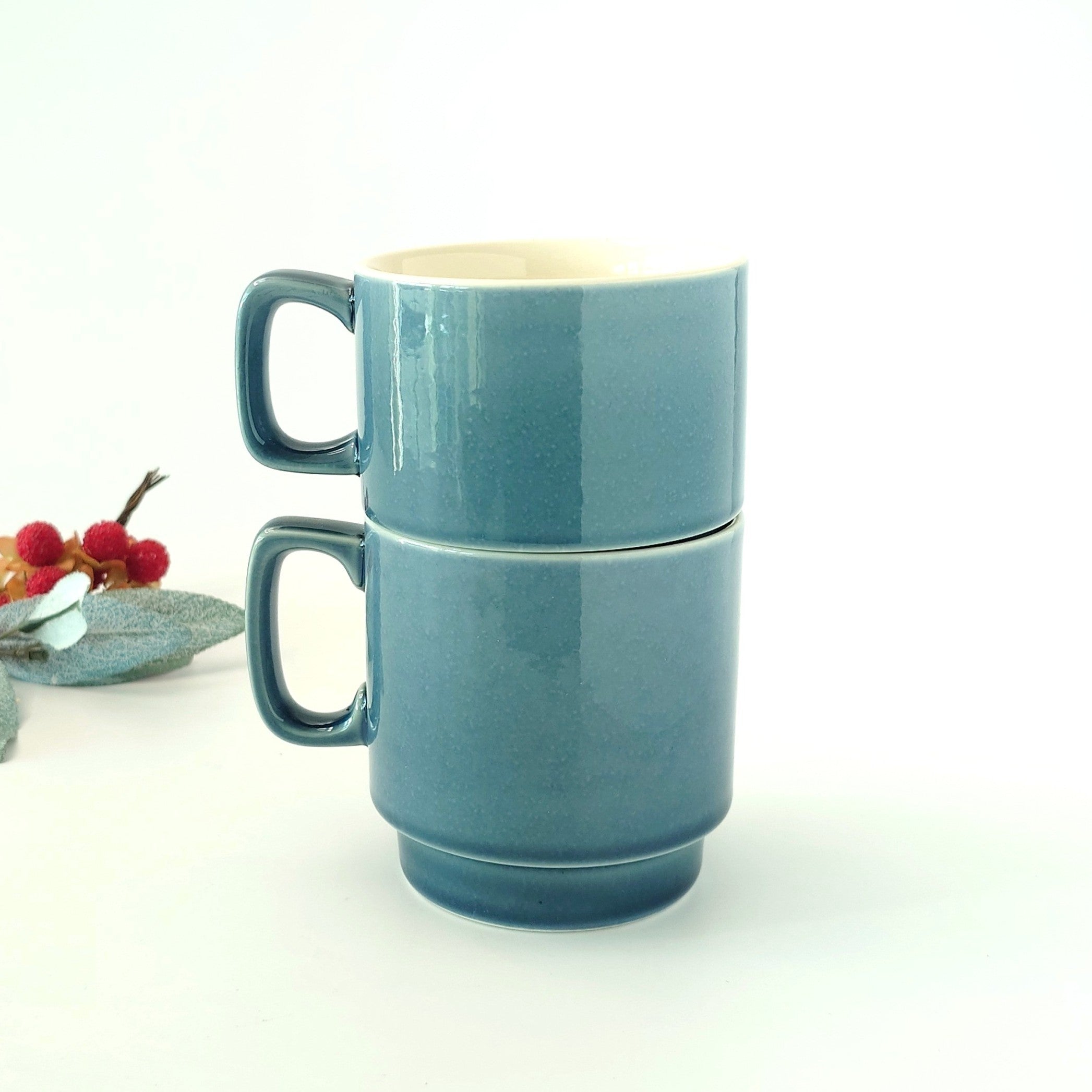 アースブルー スタックコーヒーカップ [ マグ・スープカップ ] 11.3x8.4x7cm 250cc
