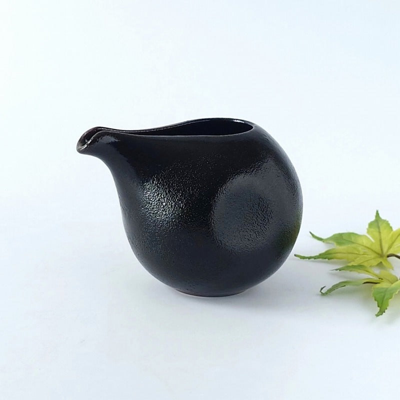 柚子天目 丸型冷酒器 [ 酒器・徳利・ぐい吞み ] 13.5×11×10.3cm 約480cc