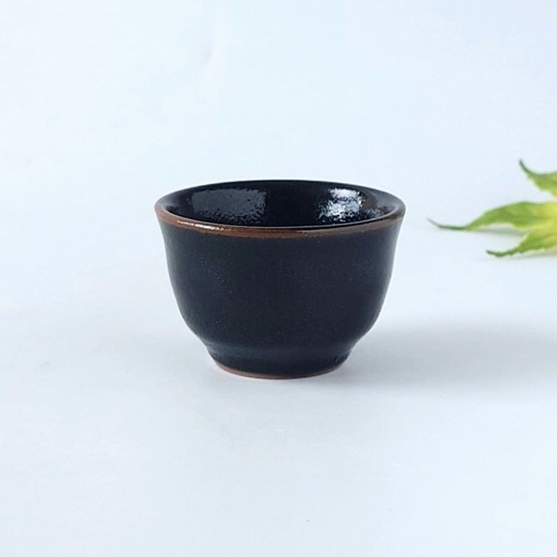 柚子天目 ぐい呑 [ 酒器・徳利・ぐい吞み ] 6.4×4.3cm 約65cc