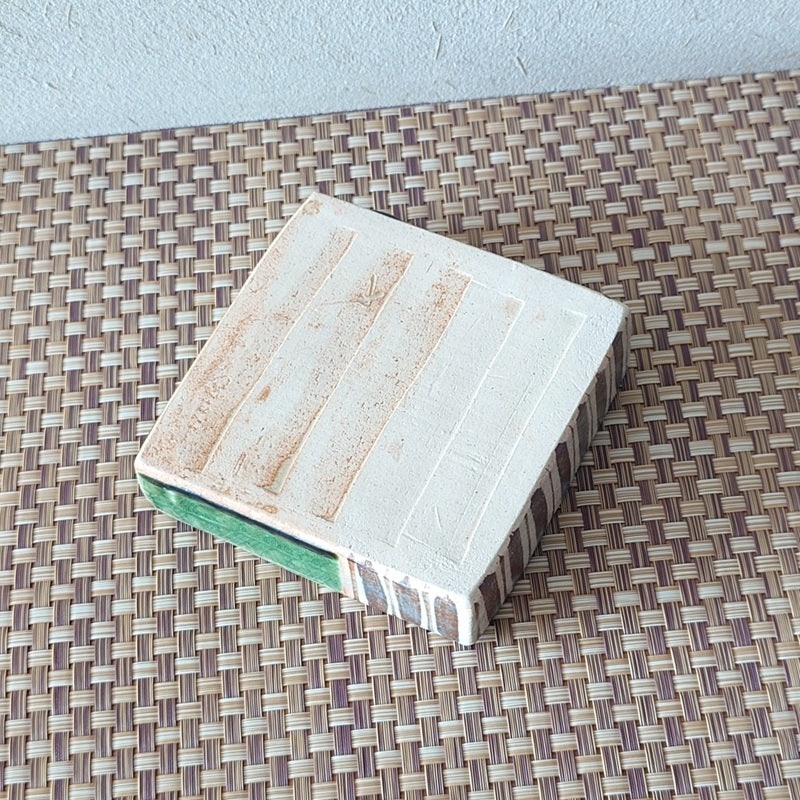 玉山 織部十草 角小鉢 [ 向付 ] 13x12.5x3.3cm
