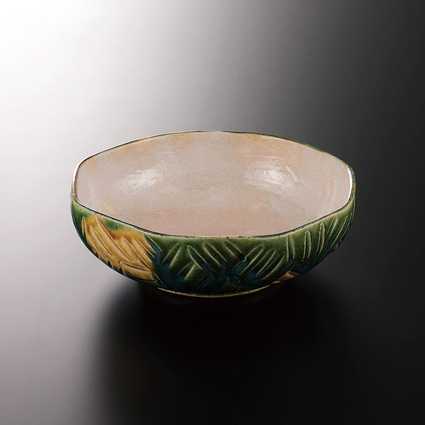 黄瀬戸オリベ 八角向付 [ 向付 ] 17.5×16.8×6cm