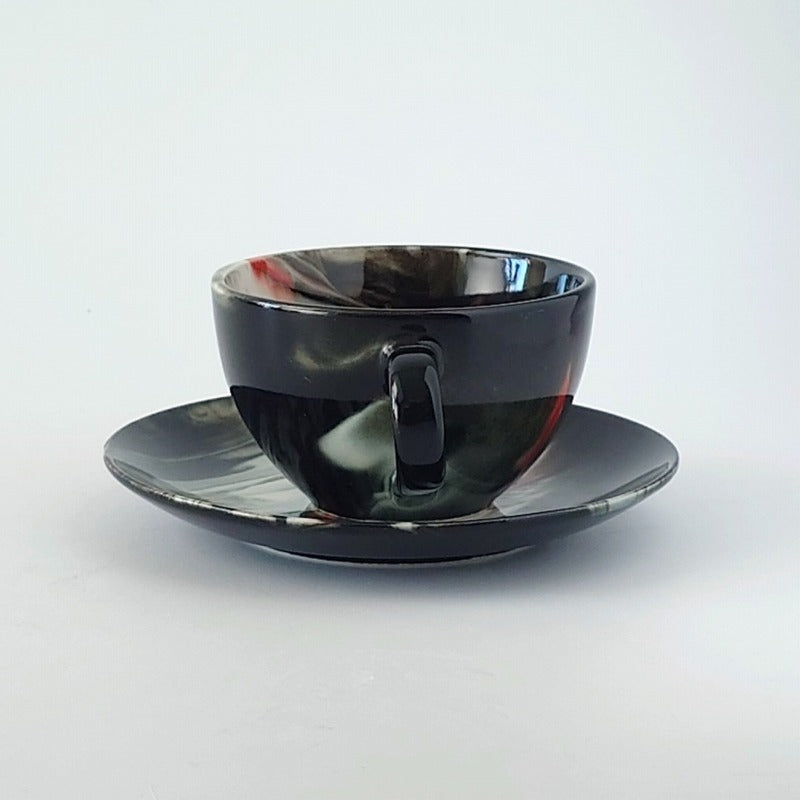 マーブル (黒) コーヒー C/S コーヒー ティー カップ ソーサー
