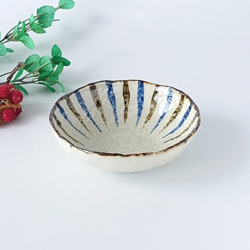 安南十草 丸鉢 [ 向付 ] 15.4x14.8x4.8cm