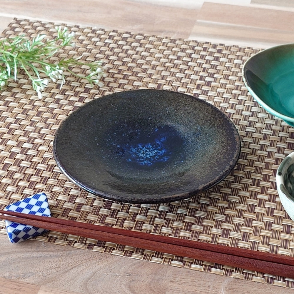 黒涼彩 輪二重4.8皿
