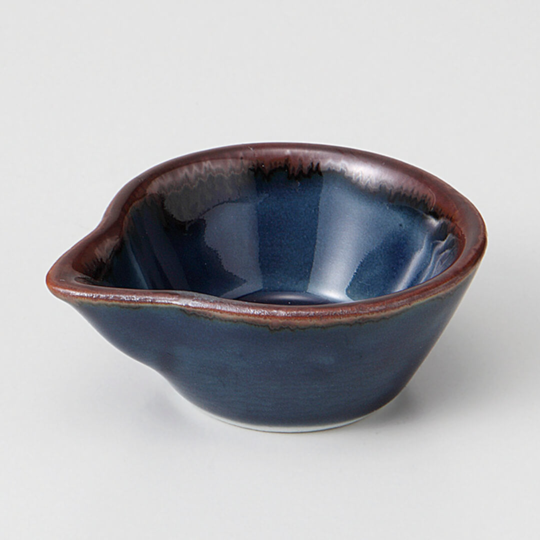 淡瑠璃 片口小珍味 [ 珍味・千代口 ] 5.7x4.8x2.1cm