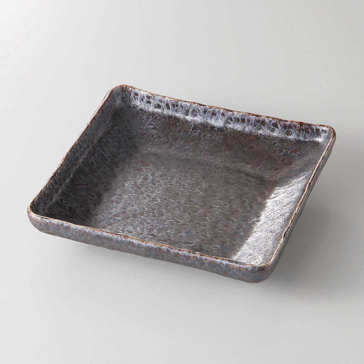 イブシ結晶 正角深皿 17×3.2cm