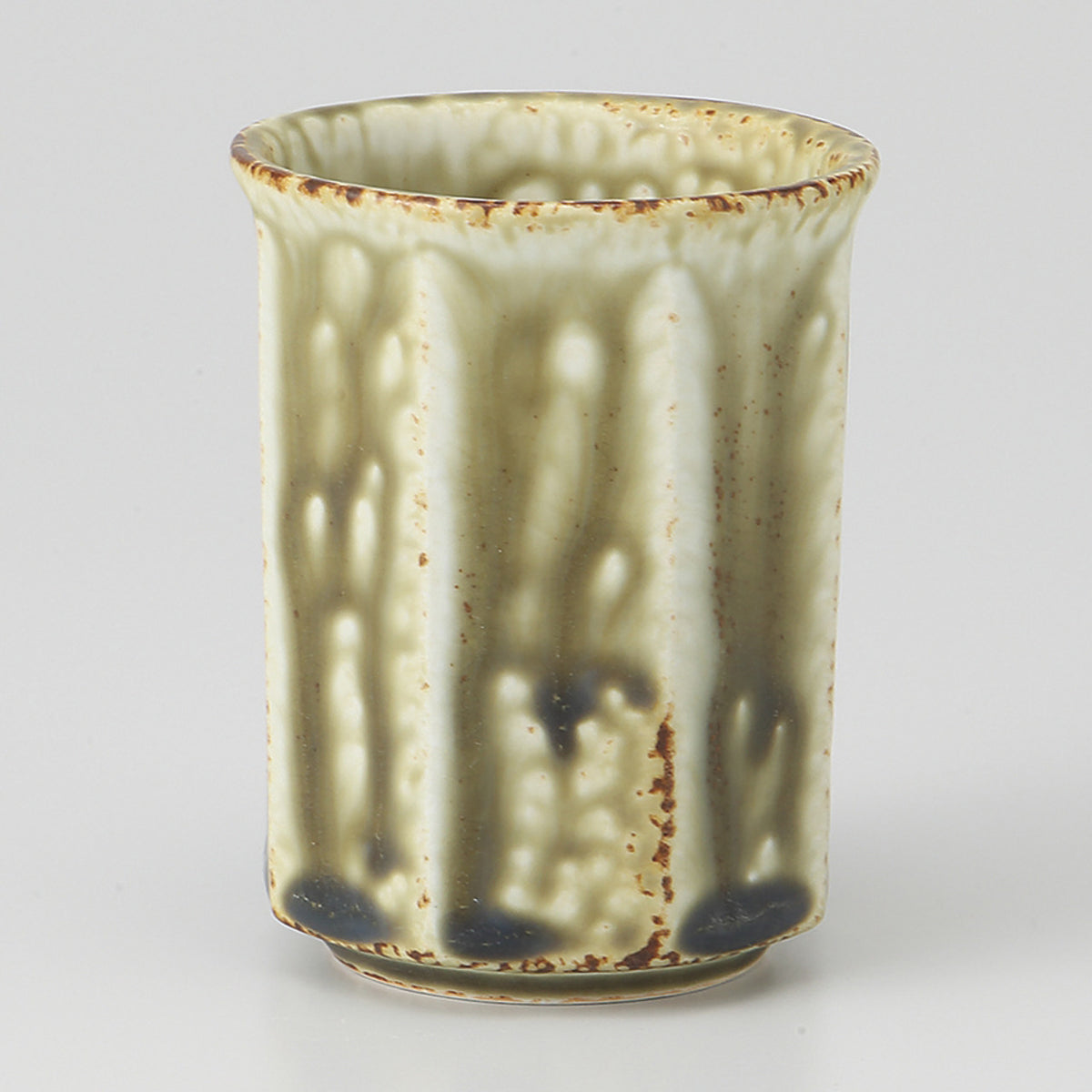 イラボ釉 八角湯呑 6.3×8.2cm 150cc