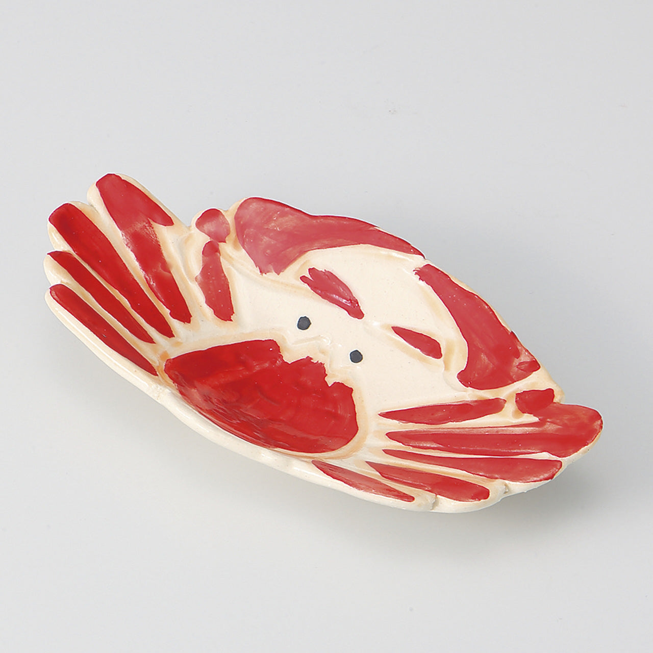 かに 小皿 12.5×7×2.5cm