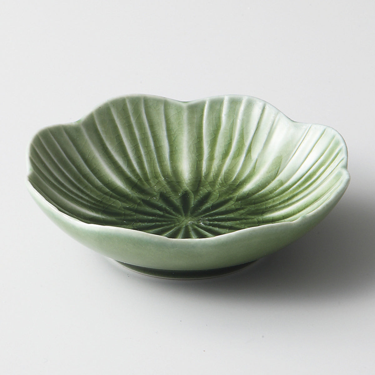 グリーン うめ皿M 10.7×3cm